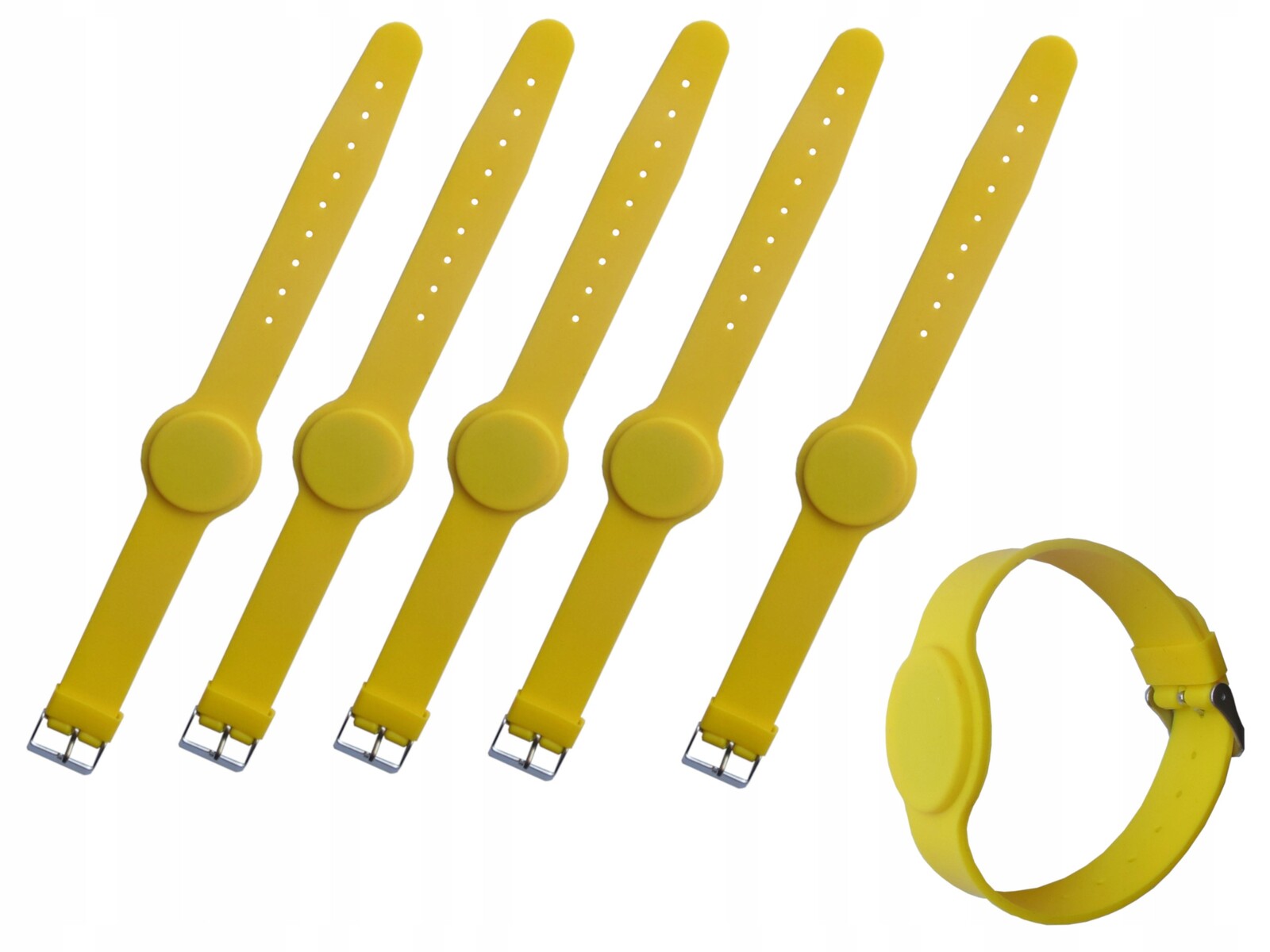 Bazénová páska žlutá Unique 125kHz Tag ID EM4100 silikonová 50 kusů