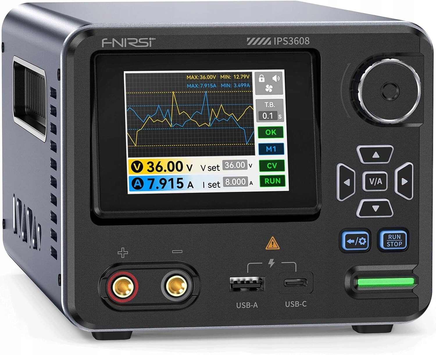 Laboratorní napájecí zdroj stejnosměrného proudu 36V 8A 285W Fnirsi IPS3608