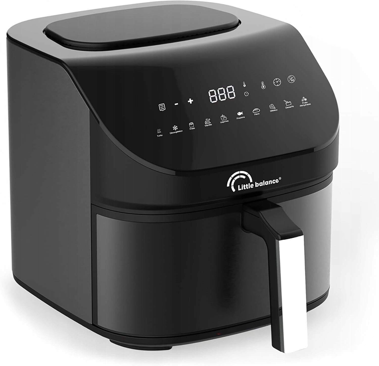 Air Fryer Little Balance Crousty Light XL 7L 10 programů 1600W černá