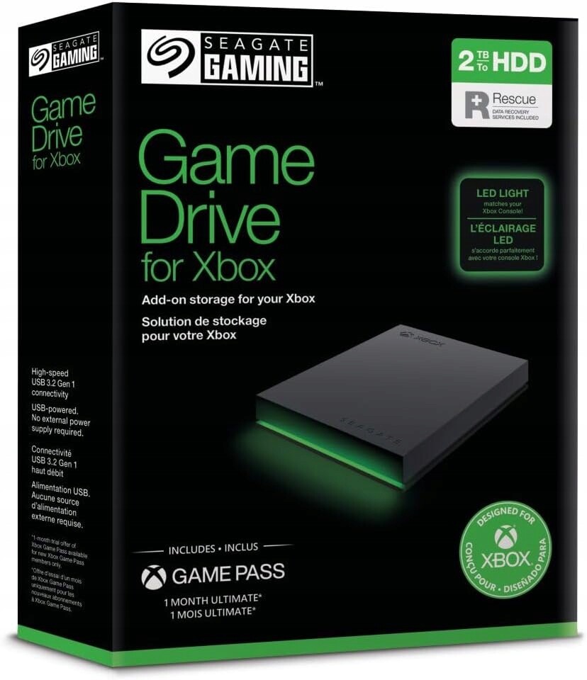 Seagate Game Drive pro Xbox 2TB Externí Pevný Disk Usb 3.2 100 her