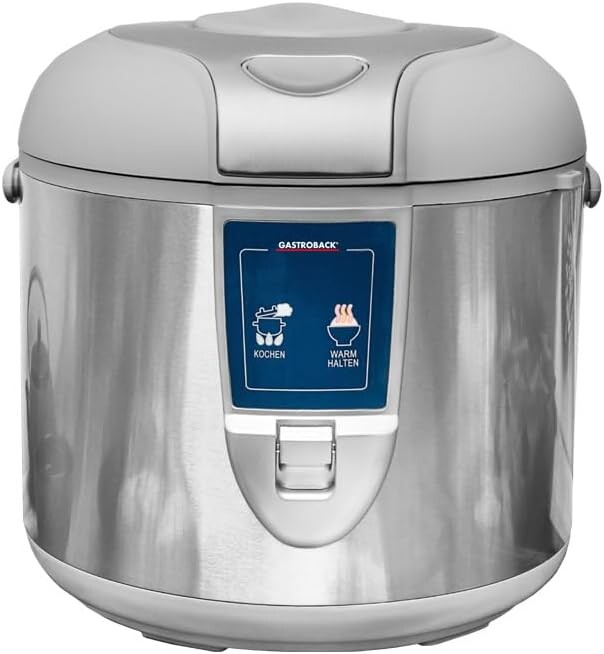 Gastroback Rýžovar 3 litry 450W s funkcí udržování tepla, nepřilnavý povrch, šedý