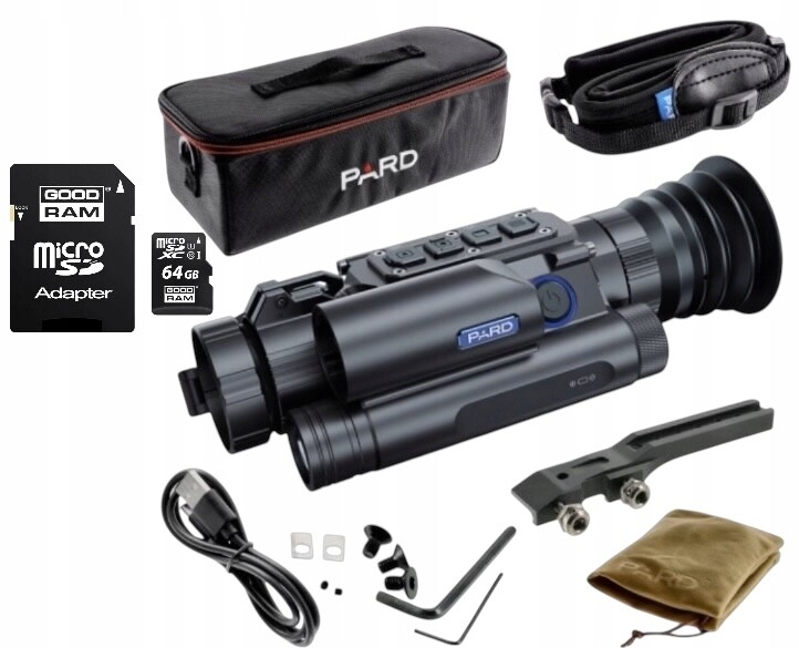 Zaměřovač pro noční vidění s dálkoměrem Pard NV008SP2-940/50/F Sada 64GB