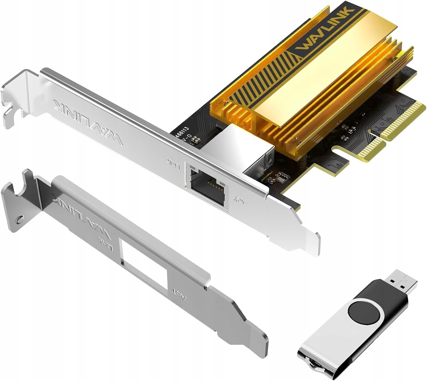 Wavlink 10G síťová karta PCIe Nic Windows Linux s nízkým profilem