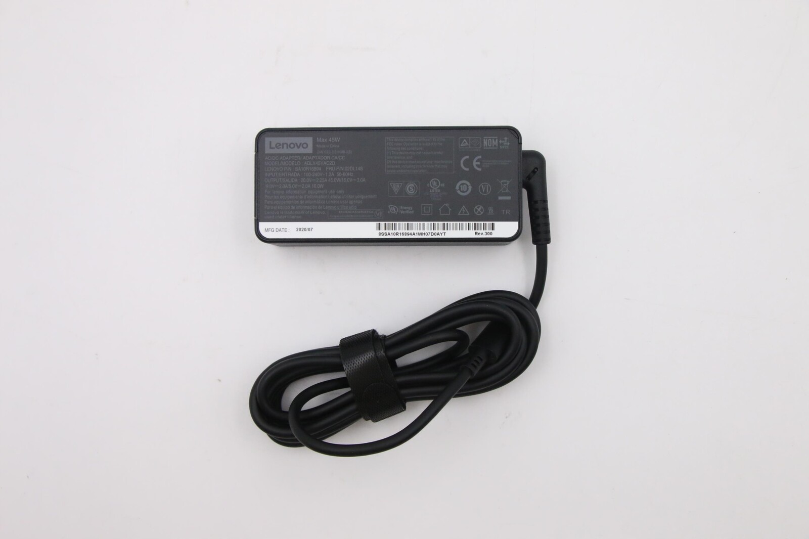 Lenovo PD,45W,20/15/9/5V,2P,WW,ACB, 02DL148