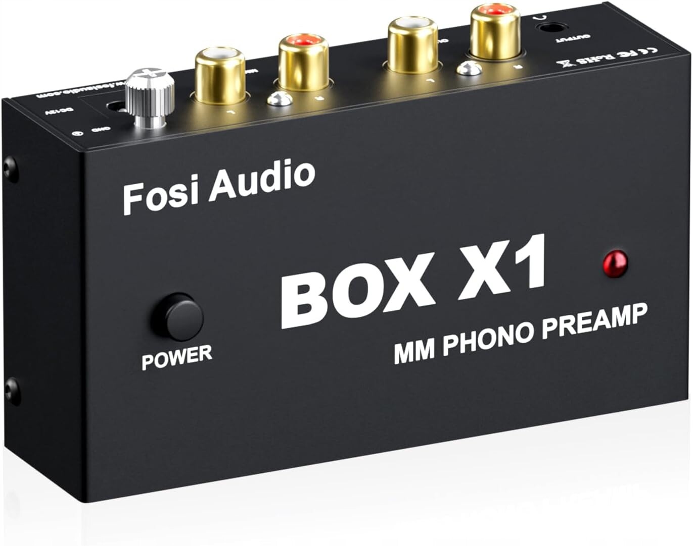 Fosi Audio Box X1 Gramofonový předzesilovač MM Sluchátka 3.5 mm Rca DC12V