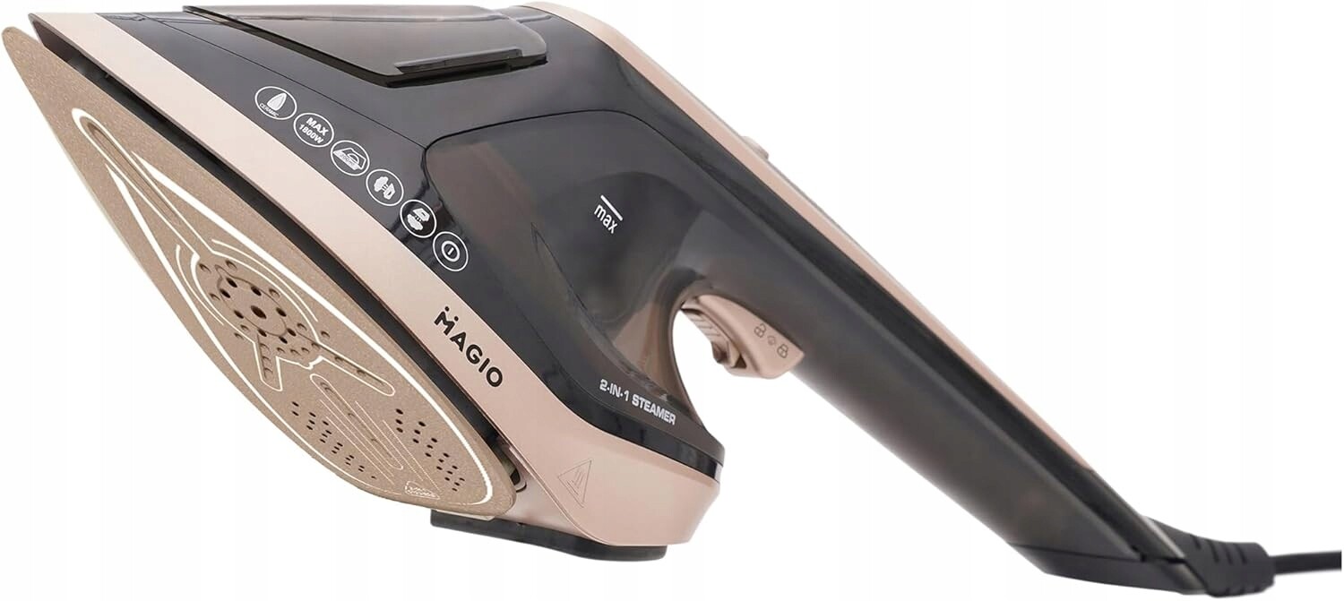 Magio Steamer Žehlička 2v1 1800W 30g 180C Antibakteriální vertikální úroveň AutoOff