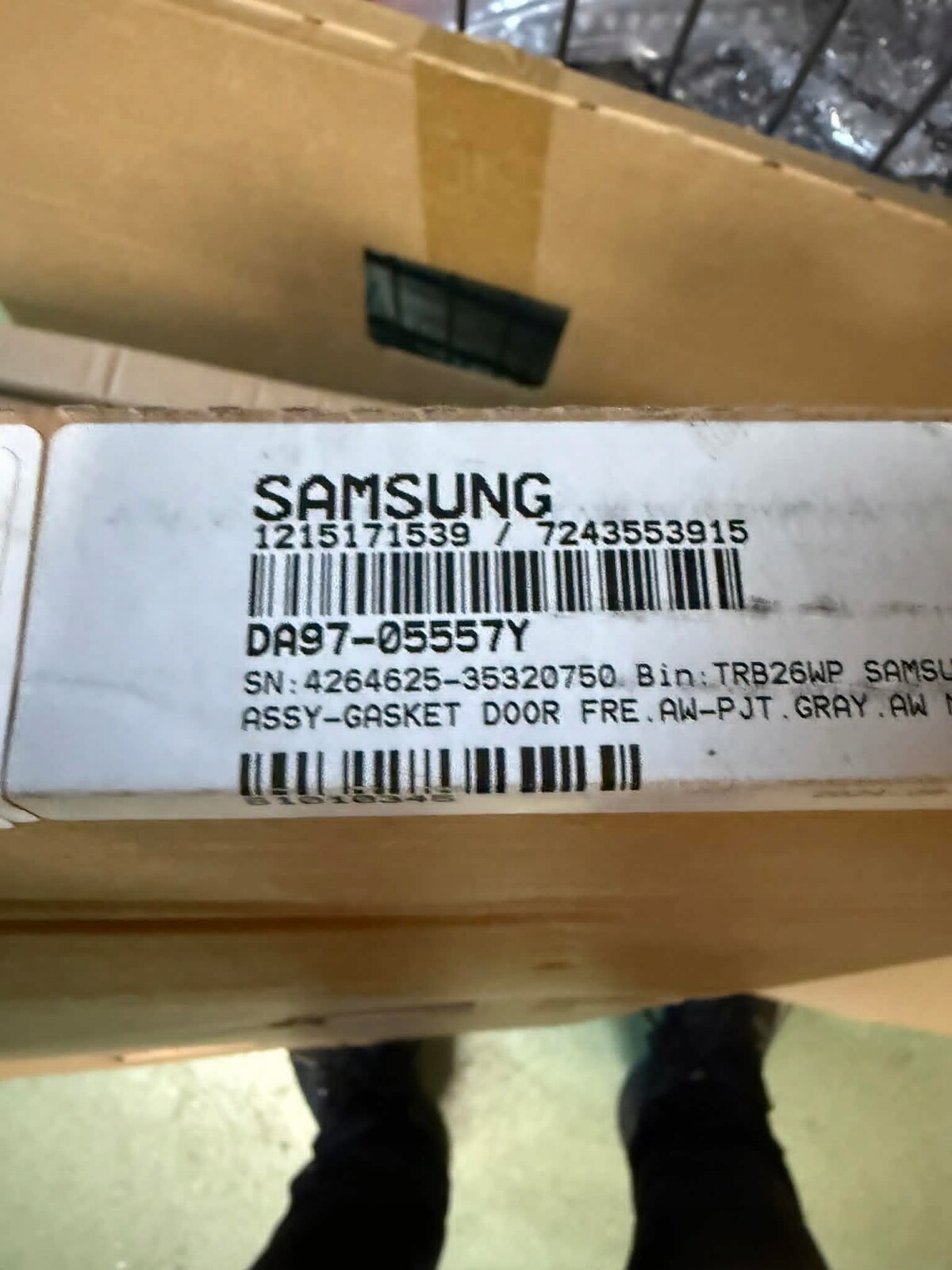 Magnetické těsnění dveří mrazničky DA9705557Y Samsung