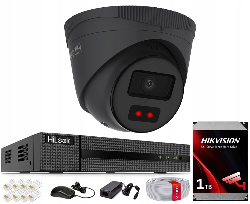 Monitorovací sada 4Mpx Ip PoE kamera Hikvision náhled s Hdd PoE