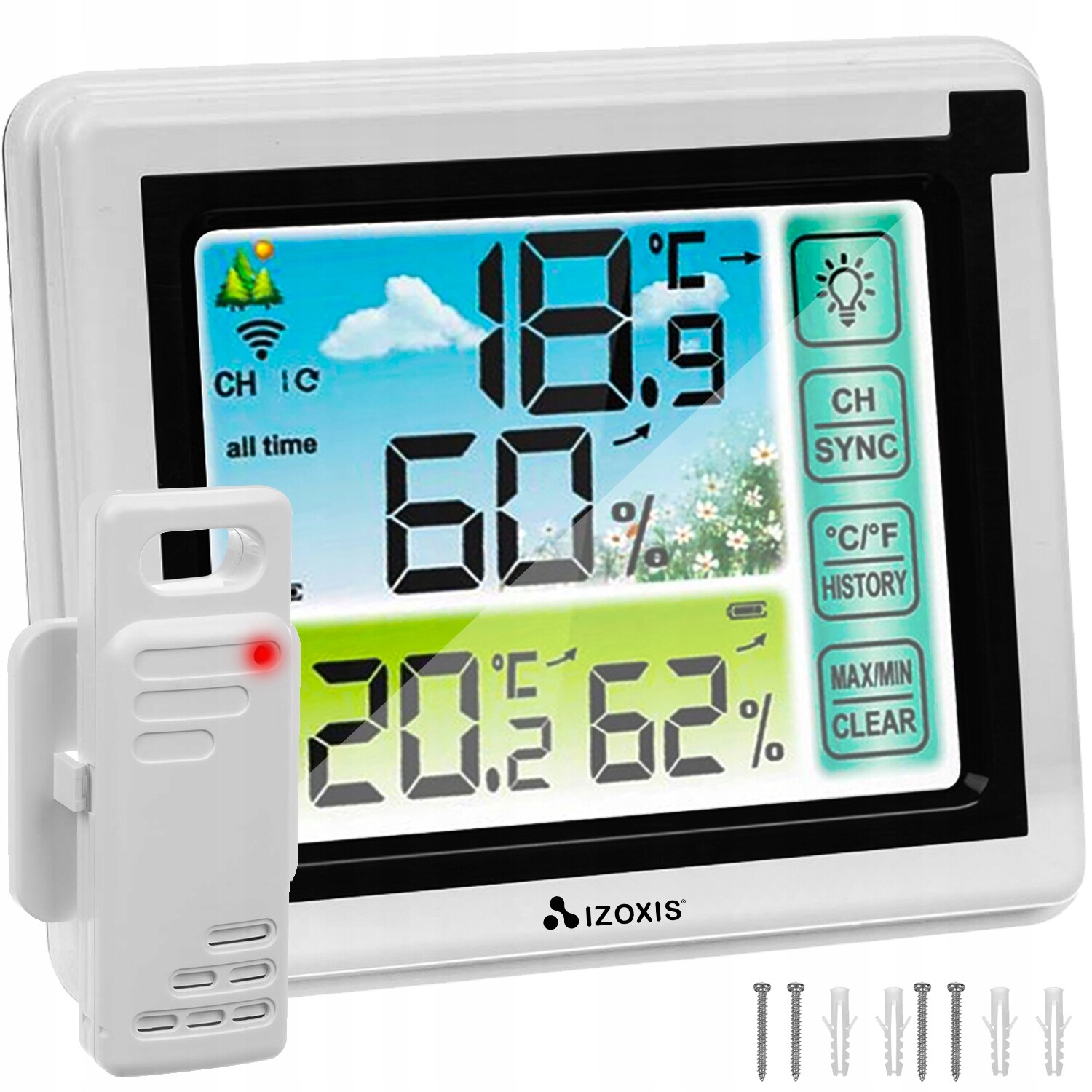 Meteorologická stanice Bezdrátový vlhkoměr s venkovním senzorem