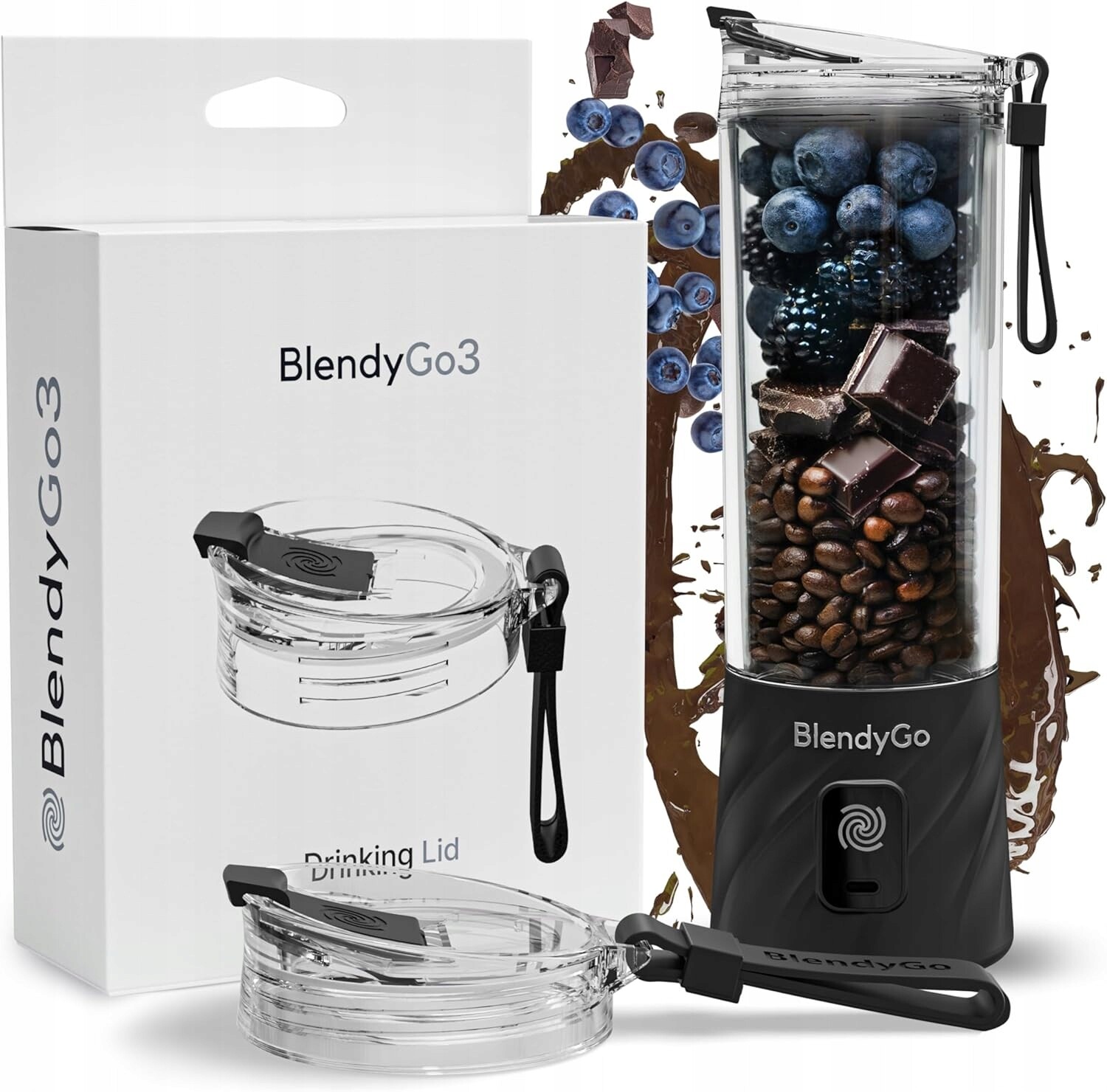 Náustek BlendyGo 3 mixér smoothie koktejly přenosný, vzduchotěsný