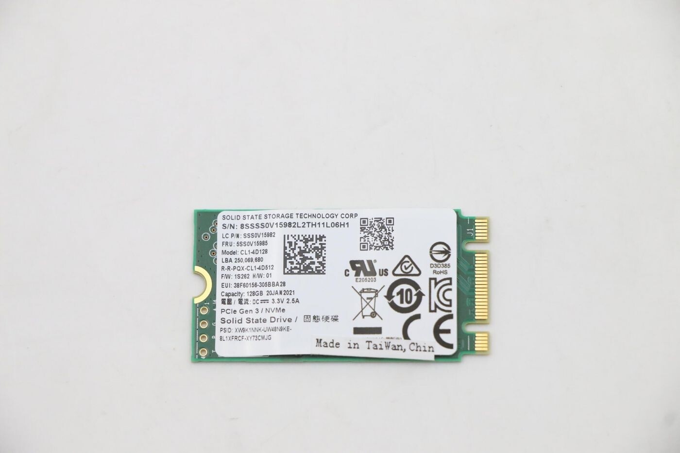 Lenovo Liteon CL1-4D128 128GB M.2 PCIe Ssd, 5SS0V15985