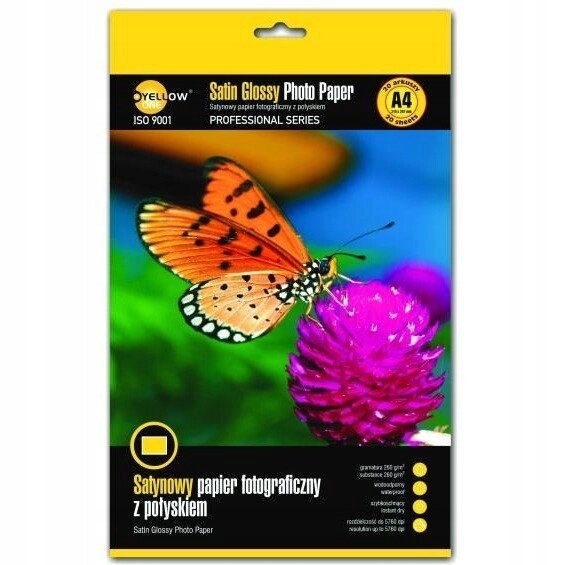Fotopapír Yellow One A4 260 G/M2 Saténový