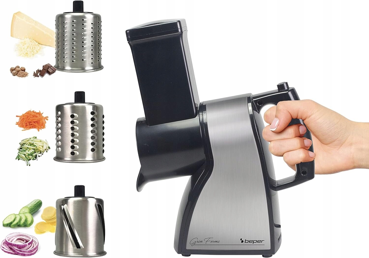 Beper BP.400 elektrický kráječ na zeleniny sera 430W ocel