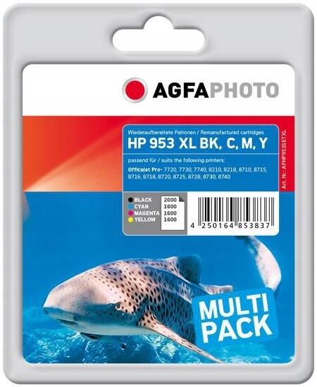 AgfaPhoto Ink, bk,c,m,y, APHP953SETXL