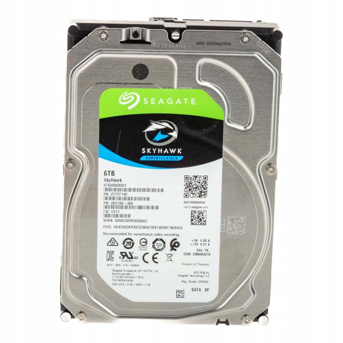 Seagate SkyHawk 6TB Sata III 5.9K 256MB 3.5'' ST6000VX001