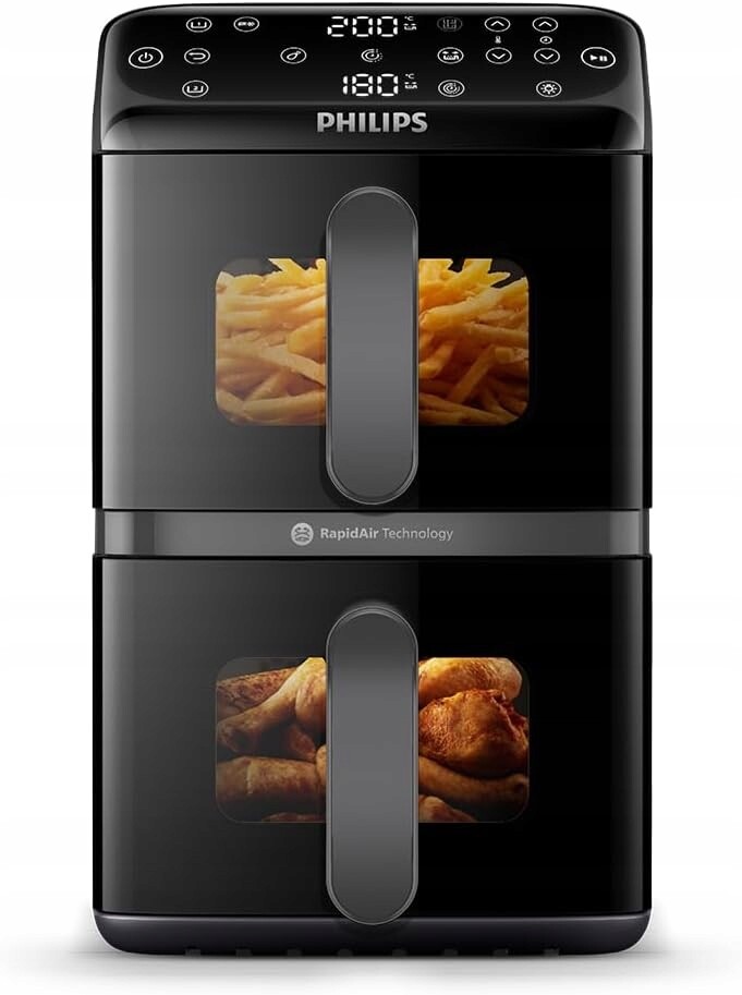 Philips Airfryer 4000 Stacked Dual Basket fritéza bez tuku 10 l