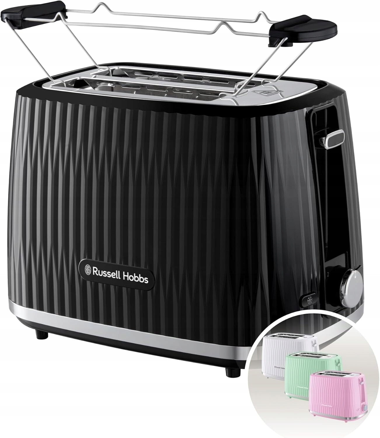Russell Hobbs Toustovač Eden 2 plátky černý 6 úrovní 800W 27371-56