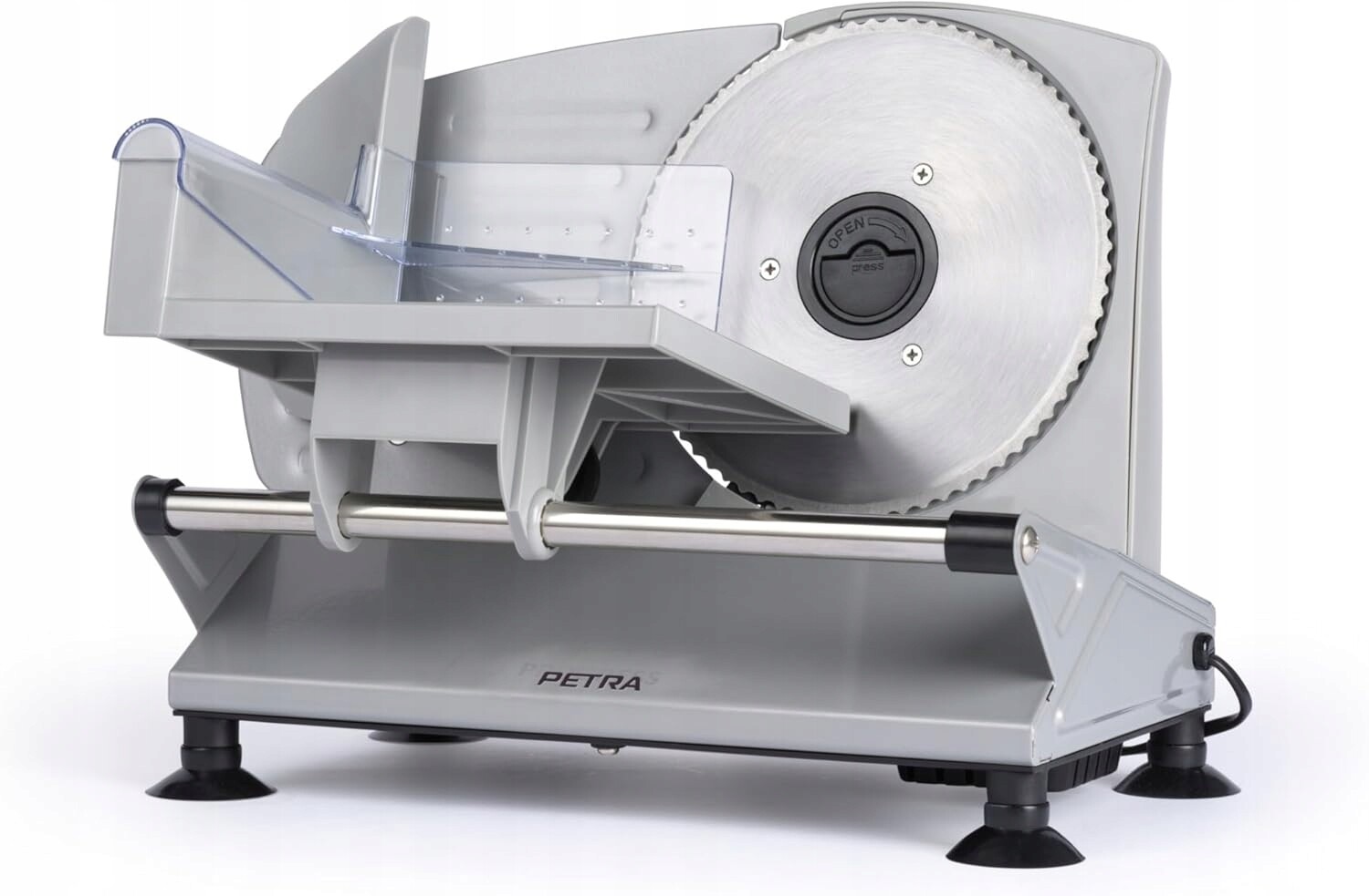 Petra PT4636VDE Elektrický kráječ na maso Sýr Chléb 1-15 mm 3 čepele