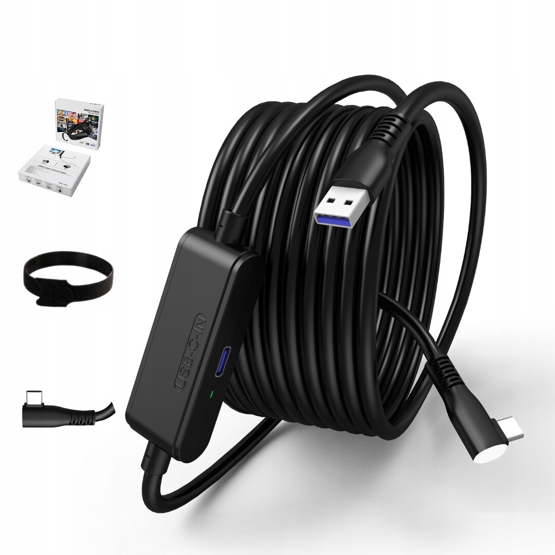 Vr Link kabel do Oculus Usb 3.2 5Gbps, sybkie ładowanie, 5m, z dioda