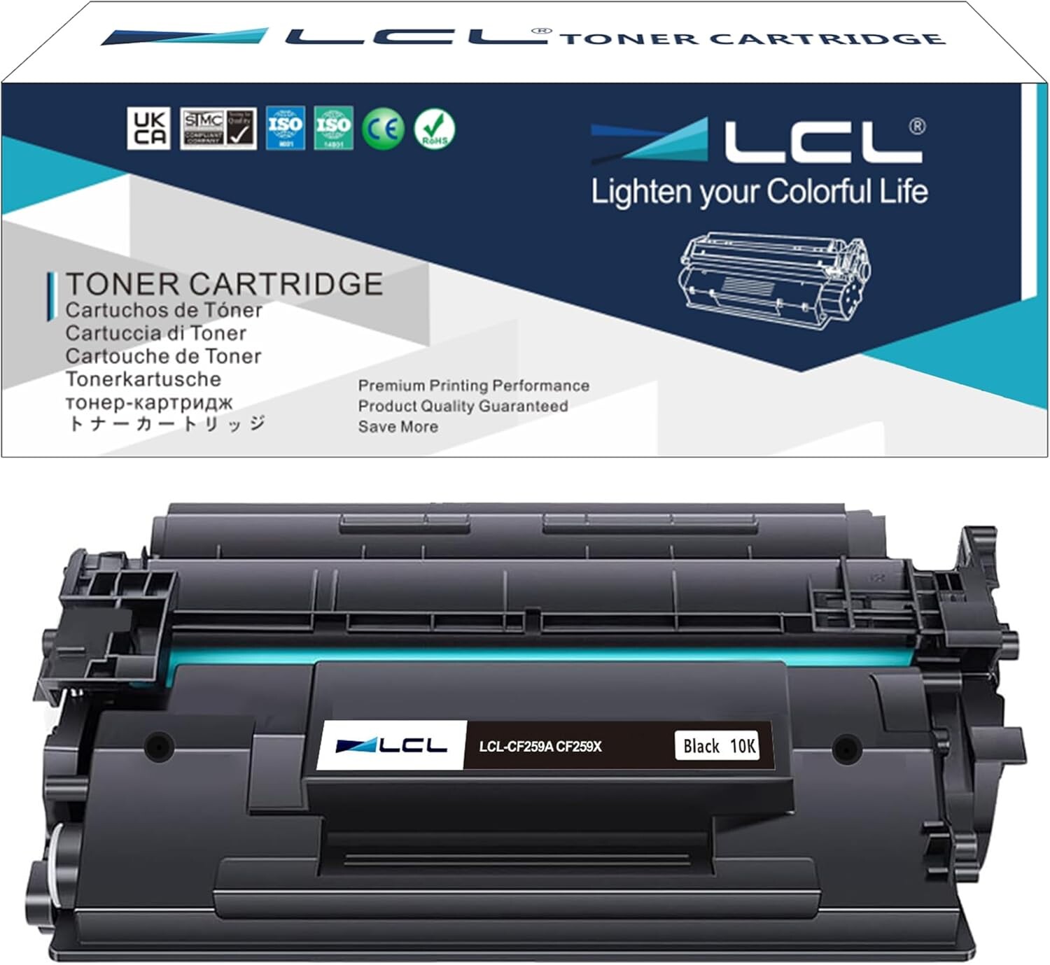 Toner LCL bez čipu a náhradní pro Hp 59A 59X CF259A CF259X černý
