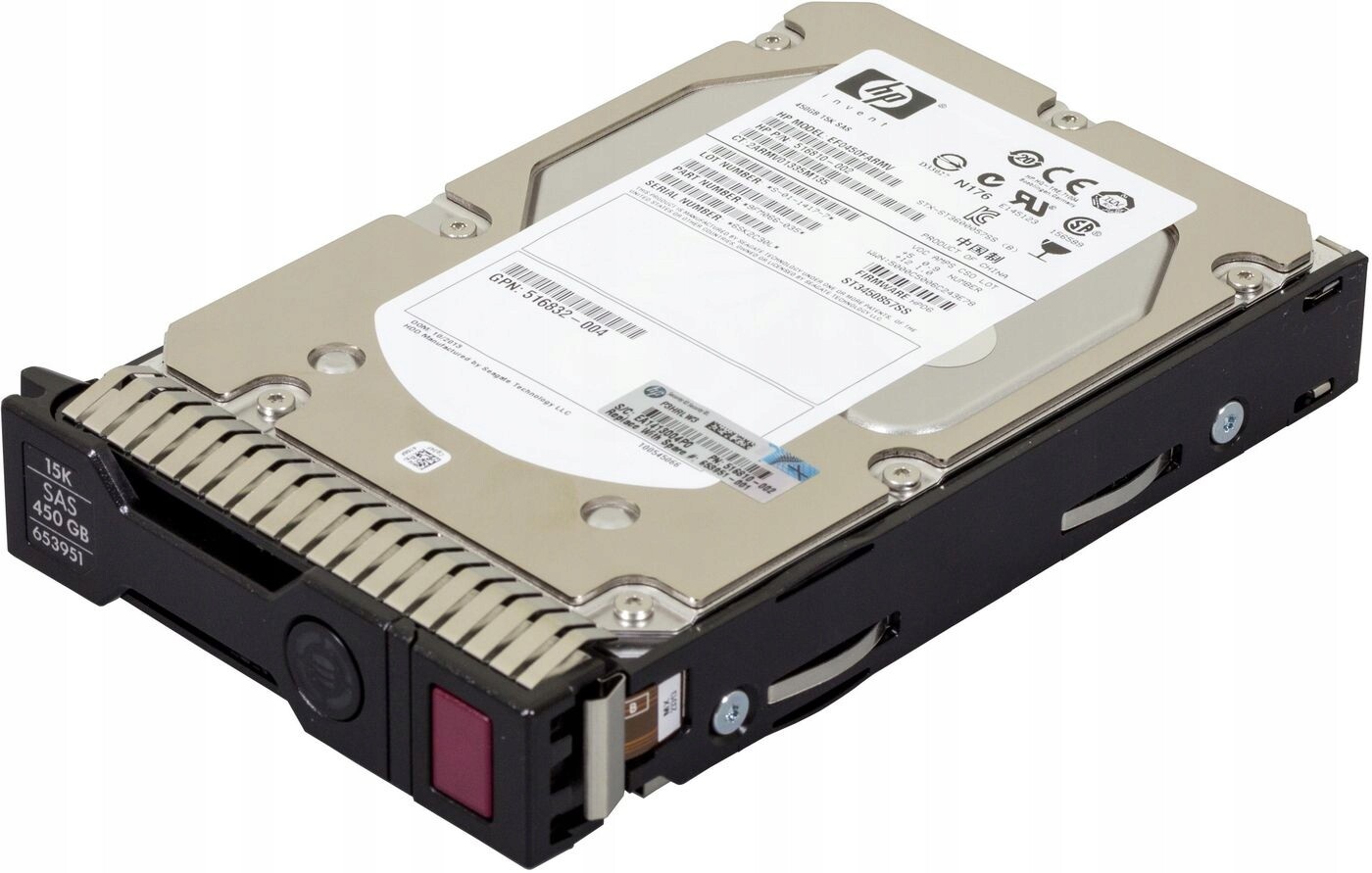 Hp Enterprise 450GB 6G Sas 15K 3.5in Sc Ent, 653951-001