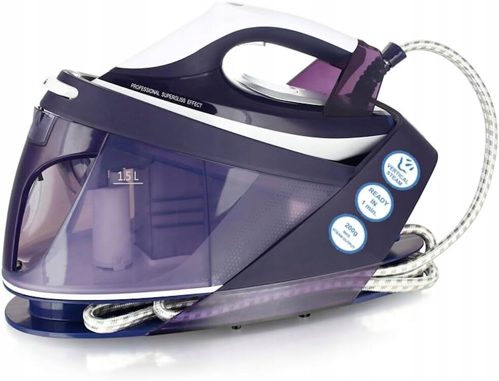 Emerio Parní stanice 2200 W 5.5 bar 200 g/min Keramická podrážka 1.5 l