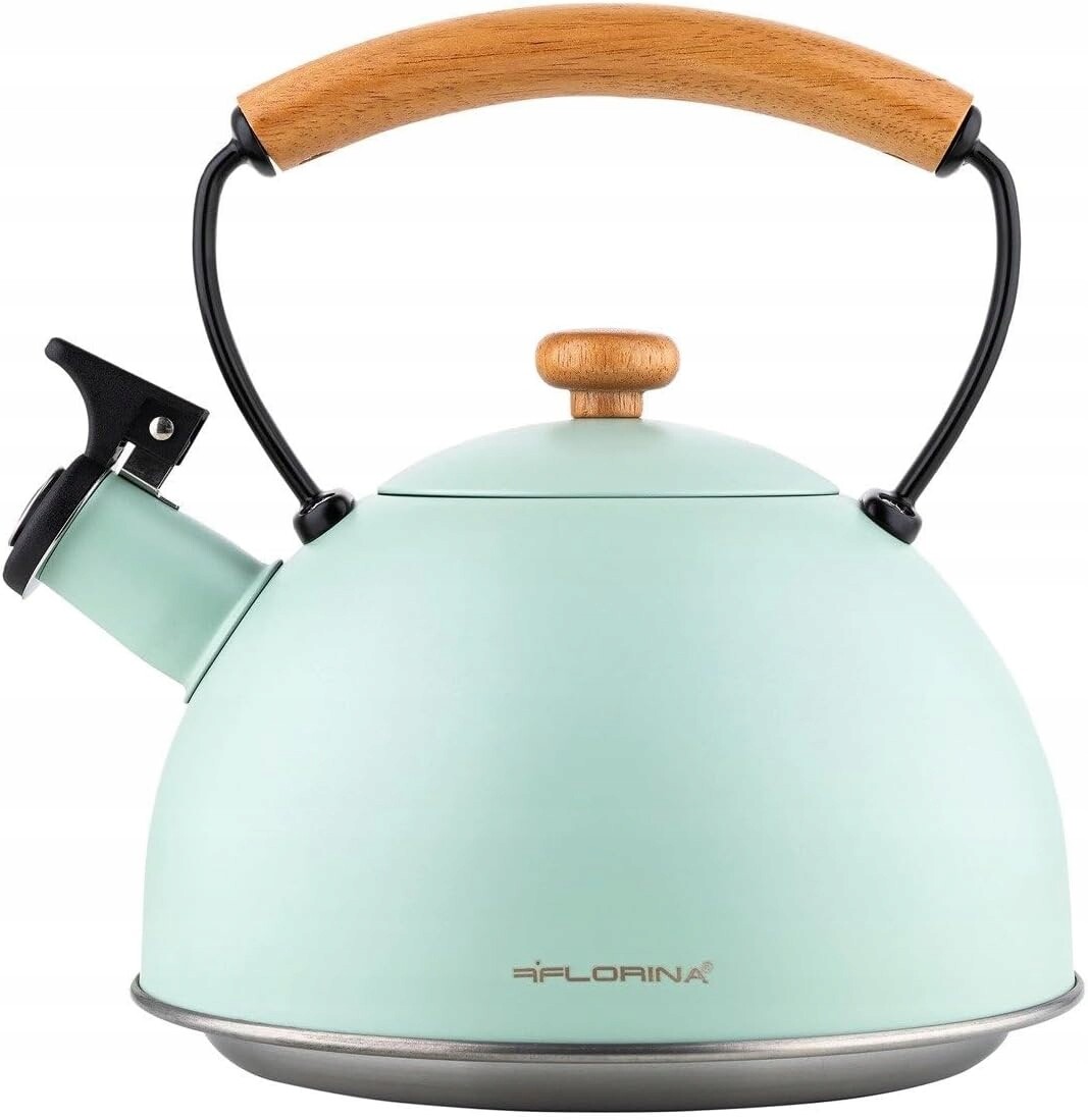 Florina Konvice 2.3L Inox Univerzální píšťalka Dřevěná Rukojeť Máta