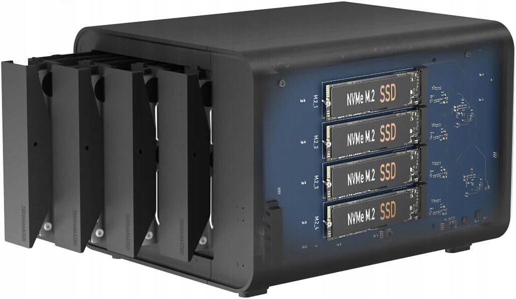 Terramaster D8 Hybrid 8Bay skříň Usb 3.2 Gen2 10Gbps typ C Raid Diskless