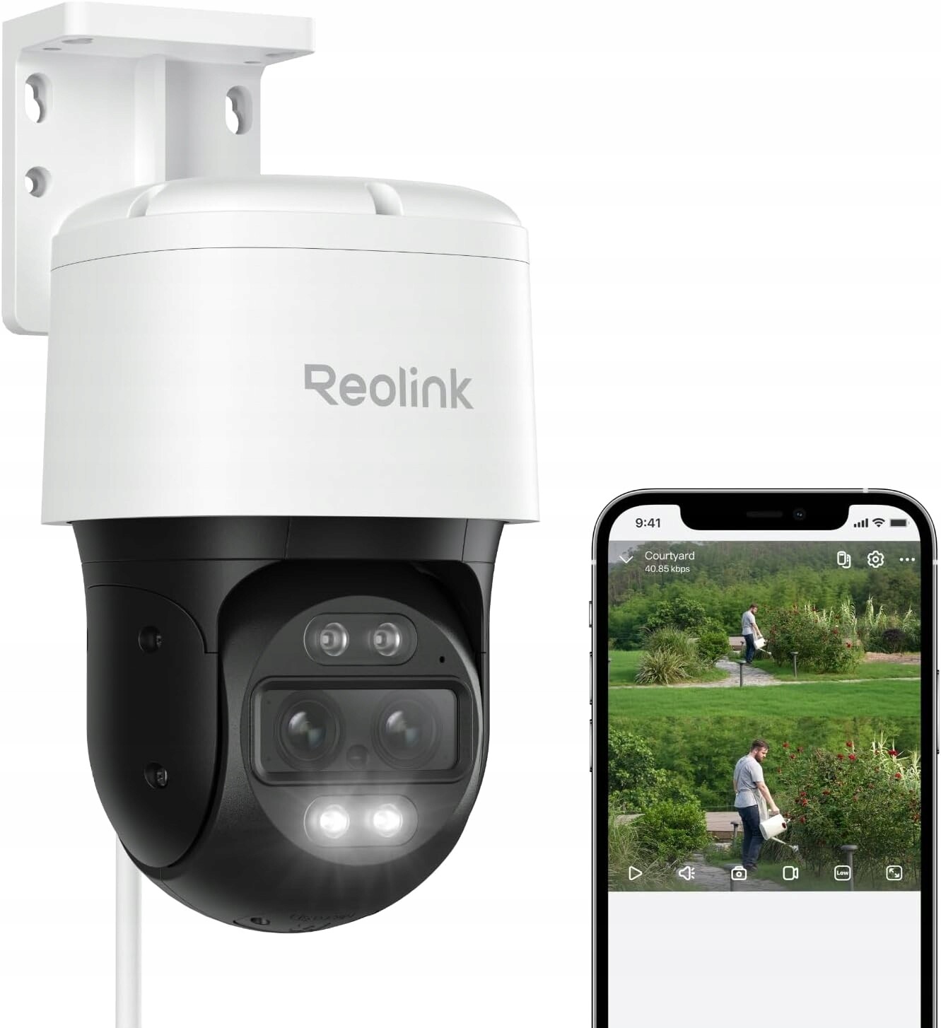 Reolink TrackMix PoE 4K Dual-Lens Ptz kamera Zoom Sledování Detekce
