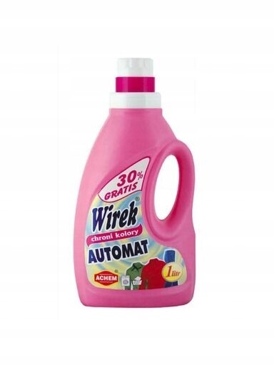 7X Tekutý prací prostředek Wirek barva automat 1 l