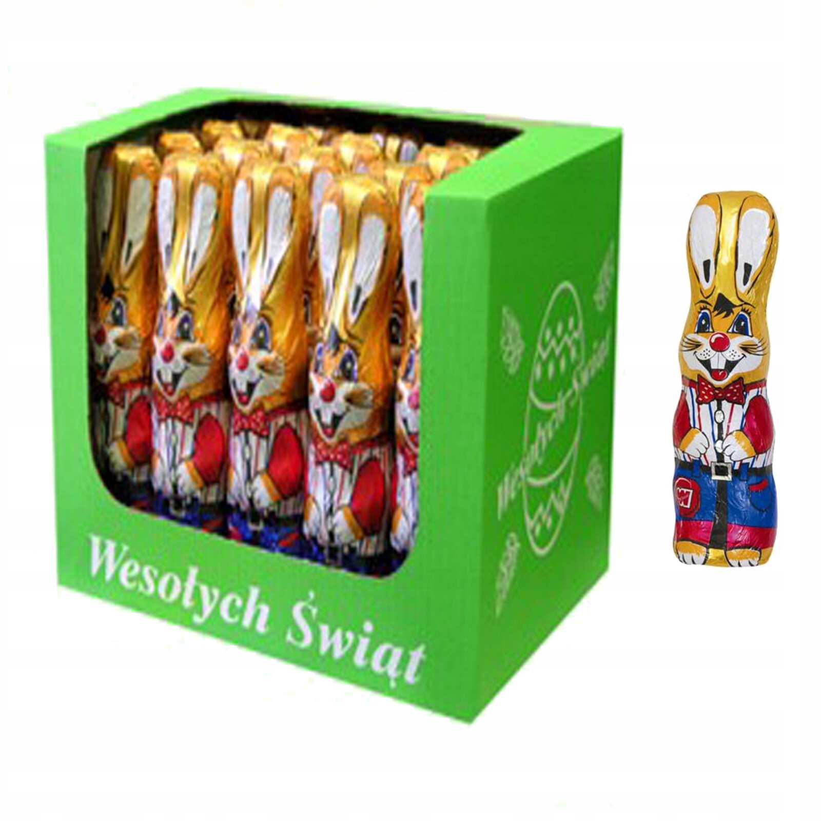 Velikonoční zajíček figurka na Velikonoce 20 x 60 g sada Wolność