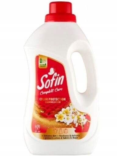 4x Sofin, Tekutý prací prostředek na barevné prádlo, 1,5 l