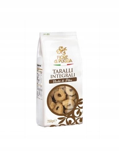 7x Taralli Integrali Ricchi di Fibre 250g Fiore di Puglia