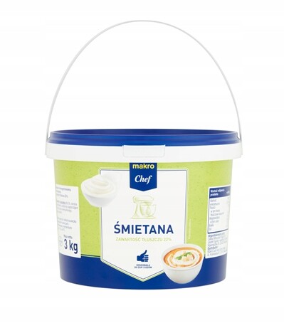 Metro Chef Smetana 22% 3 kg