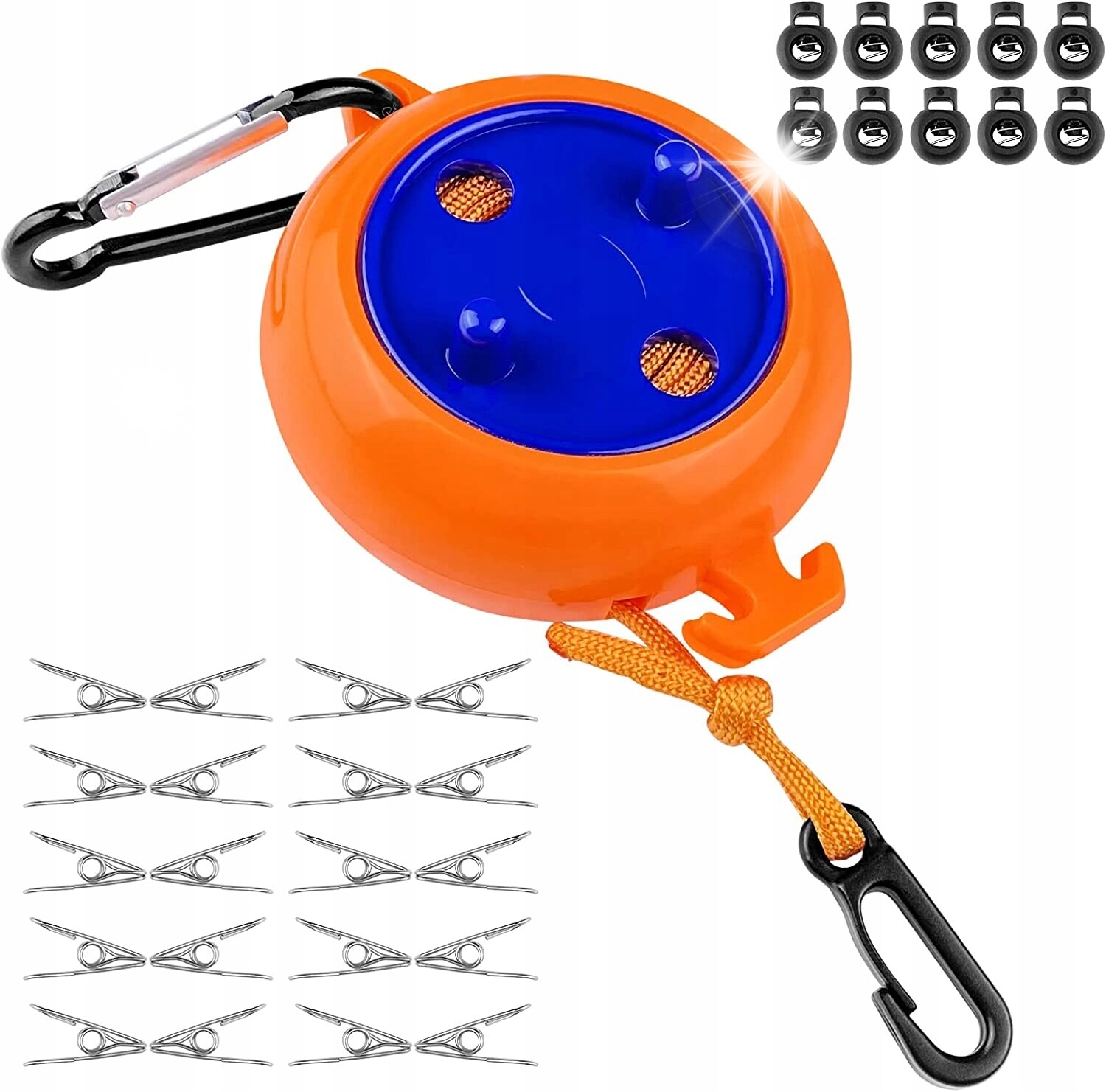 Lanko Na Prádlo Pro Sušení Prádla Buben Výsuvné Lano Pro Kempování 8 Metrů