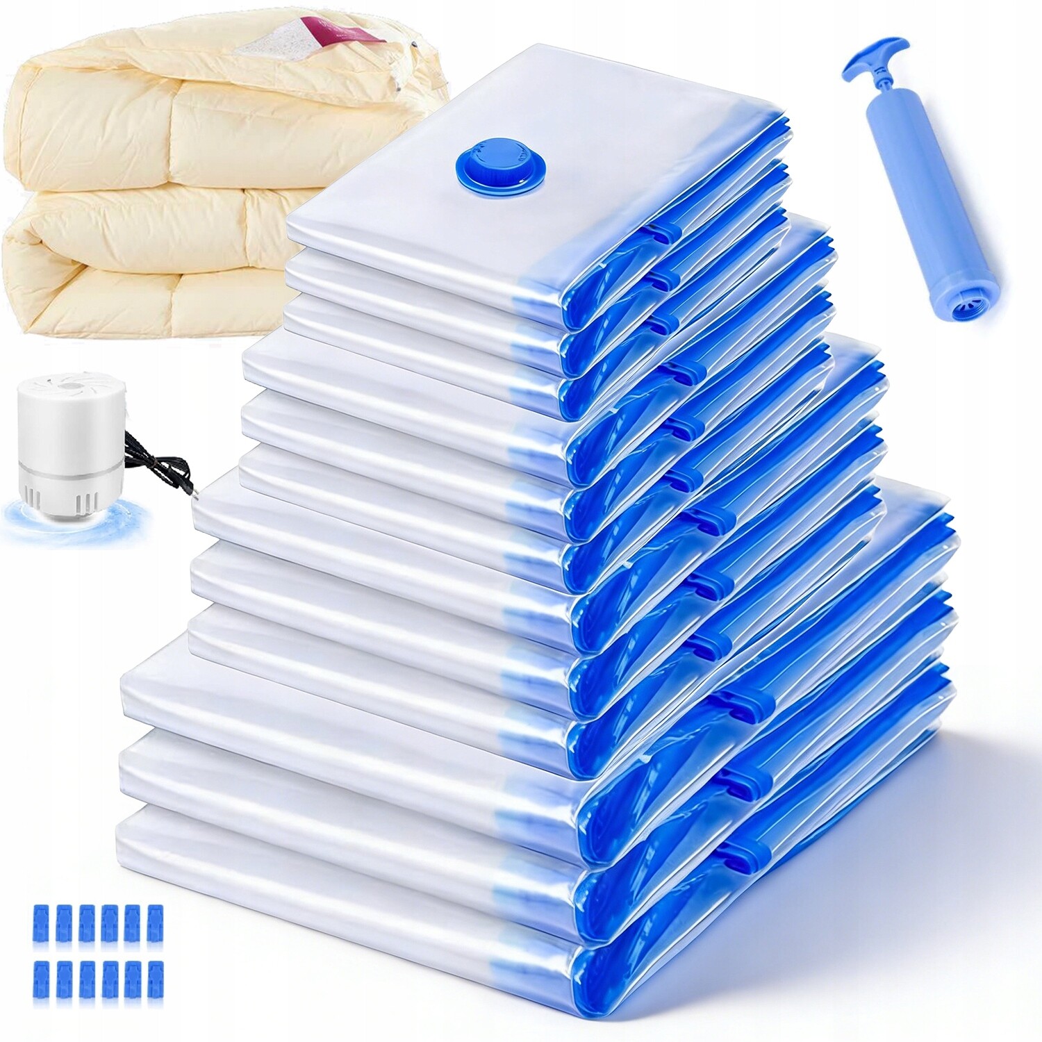 Odolné Vakuové Kompresní Sáčky S Trojitým Ventilem