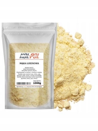 2x Lupinová Mouka 1kg Keto bohatá na bílkoviny a vláknina na chléb, kvalita Kol-Pol