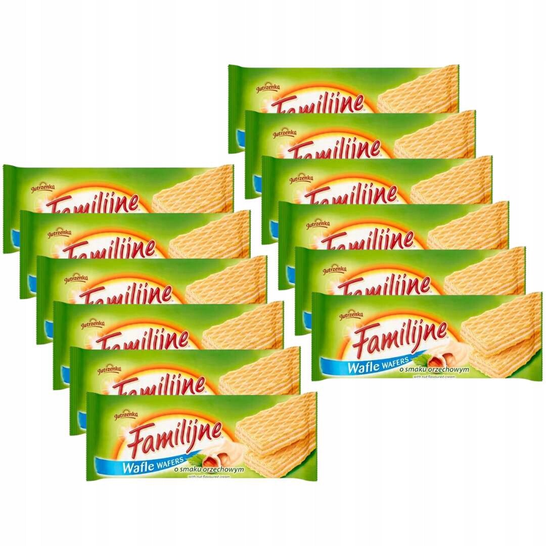 Rodinné oplatky s oříškovou příchutí 180 g x 12 kusů