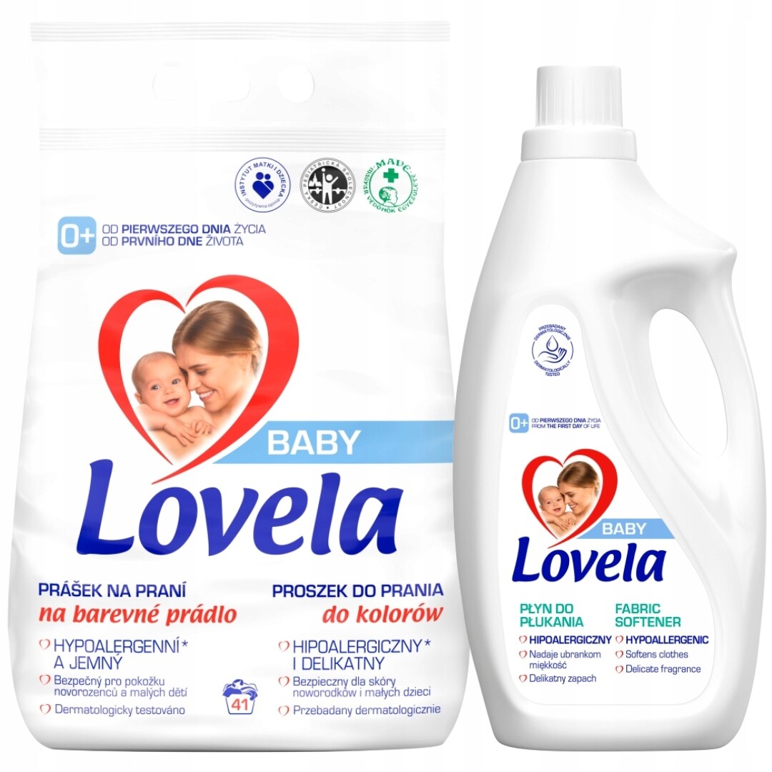 Lovela Prášek na praní Barva 4,1 kg Tekutý prací prostředek 2 l