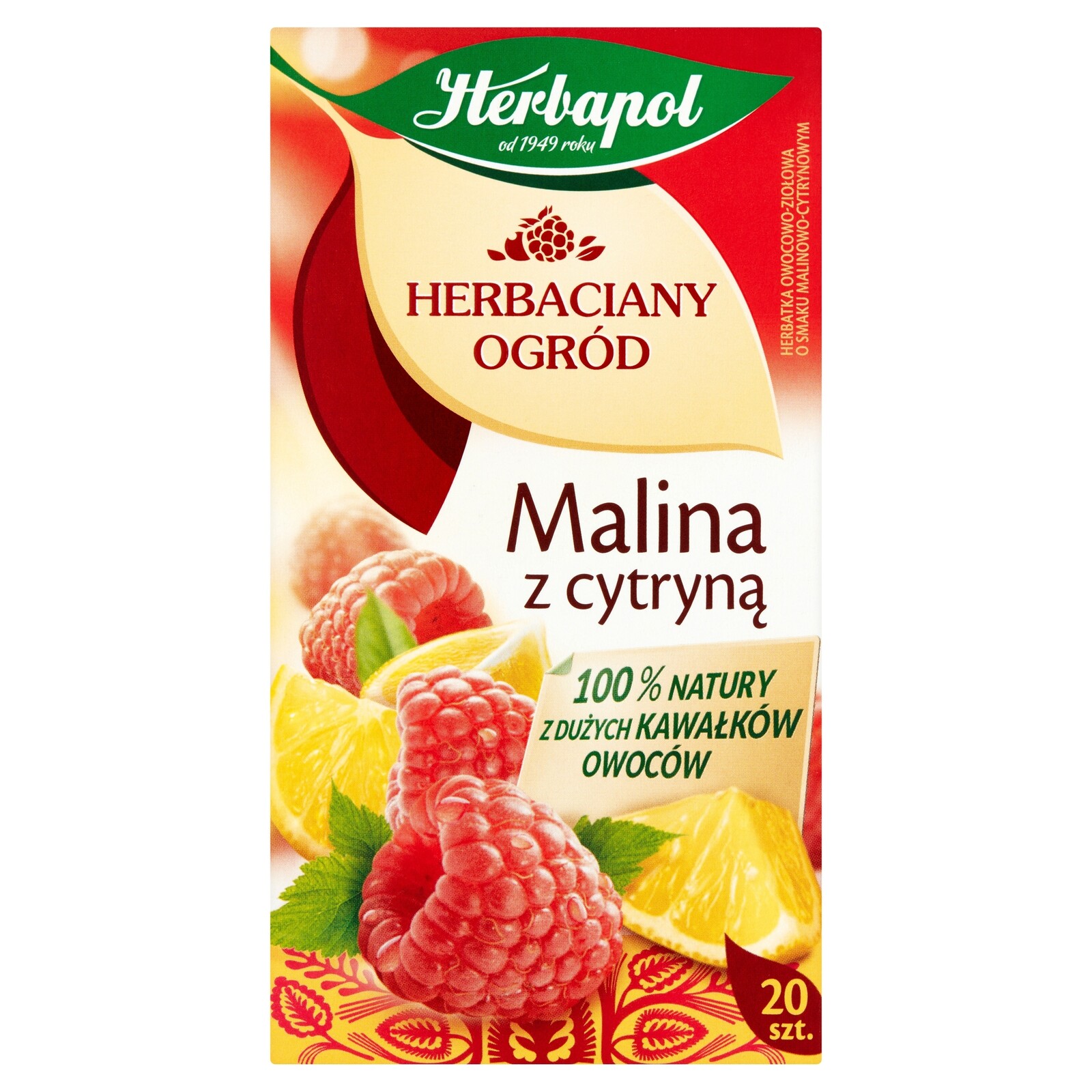 7 x Herbapol Ovocno-bylinný čaj Malina s citronem