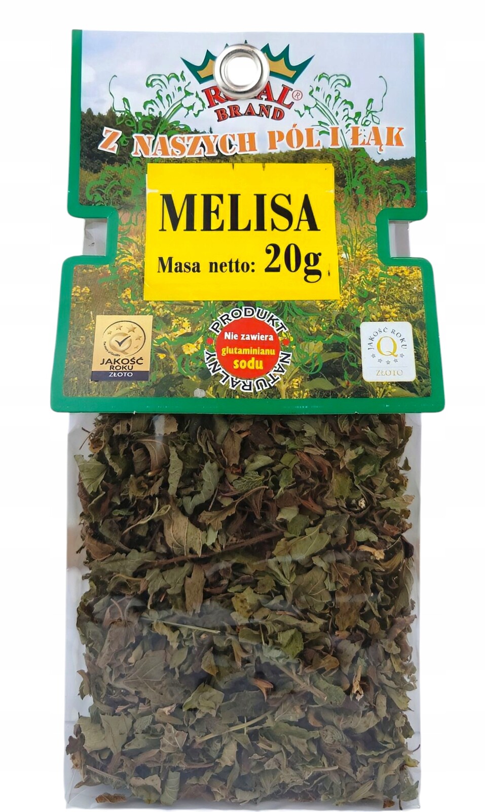 6 x Royal Brand Polská Melisa Čaj 20 g Listy Melisy lékařské