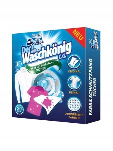 6X Waschkonig Zachycovací ubrousky Barva 20 ks