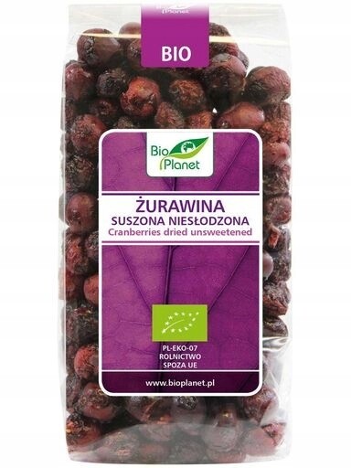 3x Bio Planet Sušené brusinky neslazené Bio 50 g