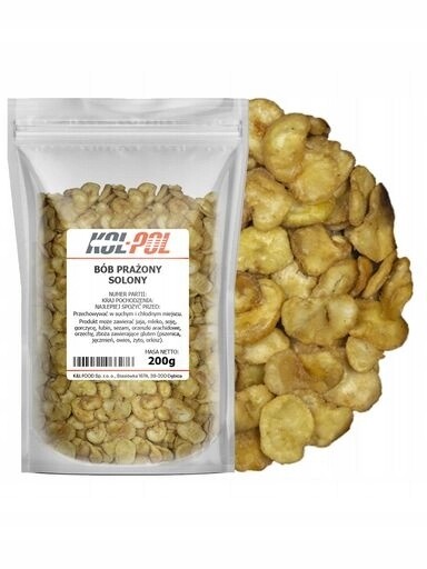 3x Pražený Bob Bob Solený 200g Chipsy z bobu křupavé Slaná svačinka Kol-Pol