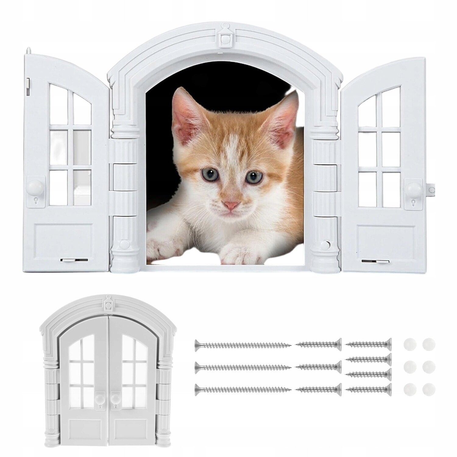 Oboustranná Dvířka Pro Kočky Bez Dvojitých Klapek Pro Malá Zvířata