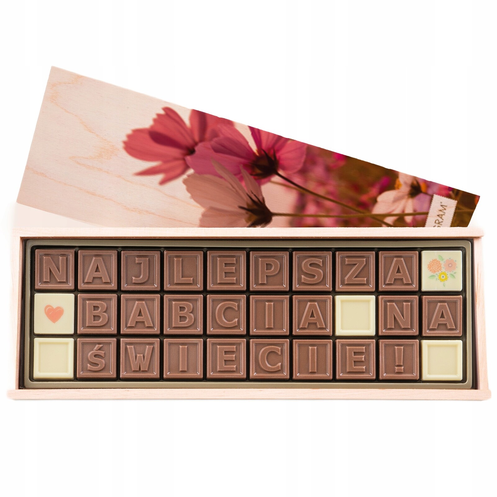 Dárek pro babičku Čokoláda Belgická telegram Nejlepší babička na světě!