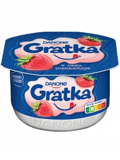 8 x Danone Gratka s jahodovou příchutí, dezert 4 x 115 g