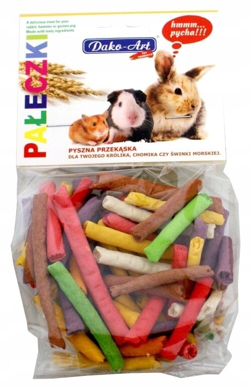 Dako art Barevné tyčinky Hlodavec pamlsek 5 kg