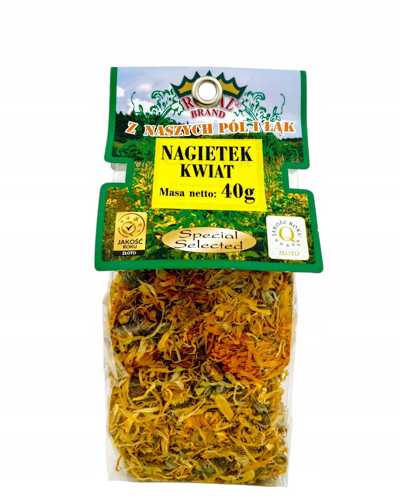 6 x Royal Brand Měsíček Sušený Celý Květ Okvětní lístky Měsíček Květy 40G