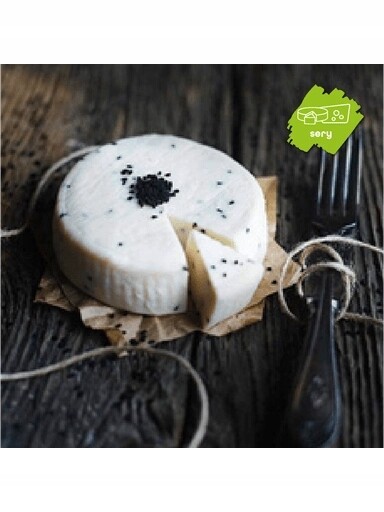 2x kozí sýr zrající s černuchou cca 220 g